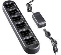 Midland Multi CA-BR180 C1630 - Chargeur Multiple, 12 emplacements (6 pour Les radios, 6 pour Les Batteries)