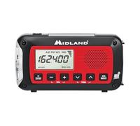 Midland® - ER10VP Radio météo avec lampe de poche et alerte d'urgence - Radio AM/FM - Compact et facile à transporter - Signal SOS stroboscopique et prise casque