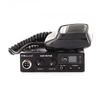 Midland 100Plus B - Radio CB 40 Canaux AM/FM, Display avec Boutons Up-Down, Signalisation Lumineuse, Installation DIN, Micro Microphone 4 PIN, Support et Vis