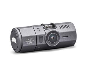 Midland Street Guardian Dual C1285, Double Caméra de Tableau de Bord, Double Caméra Vidéo de Voiture avec Enregistreur, Full HD 1080p, Grand Angle 160°, Ventouse et Prise Allume-Cigare Inclus, Gris