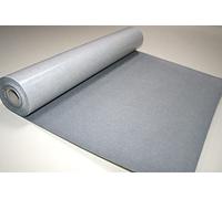 Midland Textiles Mini rouleau de feutrine en acrylique autocollant uni pour loisirs créatifs - 500 cm x 45 cm - Gris 3