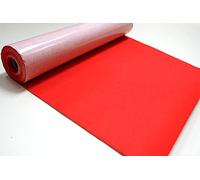 Midland Textiles Mini rouleau de feutrine en acrylique autocollant uni pour loisirs créatifs - 500 cm x 45 cm - Rouge 12