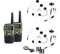 Midland XT30 C1177.S1 Kit de Motard avec Casque COHS avec Batteries, câble de Charge USB Y