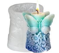 Midnadiy Jumbo - Moules en silicone - Fleurs douces - Surface lisse - Pour cire de soja, cire d'abeille, aromathérapie, savon fait à la main