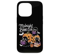 Midnight Book Club Ghosts Pumpkins Bats Cat Coque pour iPhone 13 Pro