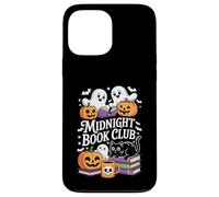 Midnight Book Club Ghosts Pumpkins Bats Cat Coque pour iPhone 13 Pro Max