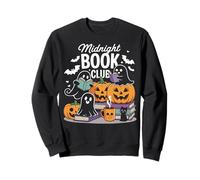 Midnight Book Club Ghosts Pumpkins Bats Cat Sweatshirt