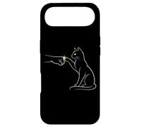 Midnight Cat Touch Magical Bond Line Art Cat Silhouette Coque pour iPhone Air