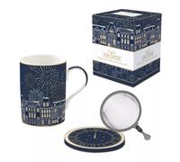 MIDNIGHT Coffret Tisanière 35 cl en porcelaine