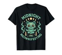 Midnight Meownifesting | Witchy Cat | Manifestation T-Shirt