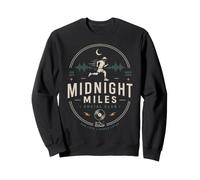 Midnight Miles Social Club Night Run Music Runner Sweatshirt