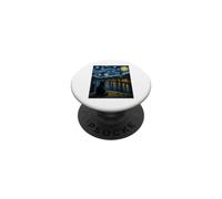 Midnight Muse Chat Noir inspiré de Van Gogh Riverside Art PopSockets PopGrip Adhésif