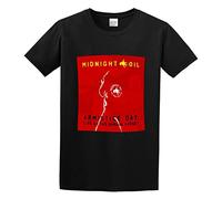 Midnight Oil Armistice Day Live At The Domain Sydney Pullover Men's Crewneck T-Shirt Short Sleeve Top Unisex Pure Cotton Tee Black M