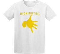 Midnight Oil Logo Fashion Graphic T-Shirt White S