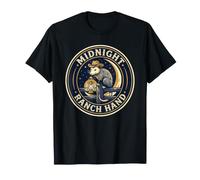 Midnight Ostrich Possum Cowboy Lanterne Croissant T-Shirt
