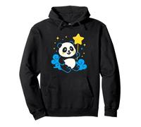 Midnight Sky Panda étoiles d'anniversaire pour Enfants sourires et Nuages Sweat à Capuche