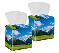 Midnight Sun Plateau Boîte à mouchoirs multiplis avec rangement caché - Décoratif