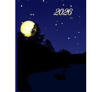 Midnight Swan 2026 A4 Desktop Diary With Week To Page: Tranquil Weekly Organiser For Business or Home