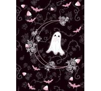 Midnight Sweetie - Ghosts & Roses Pink Edition: A Kawaii Undated Planner with Ghosts, Crescent Moons, and Gothic Florals