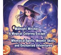 Midnight Witches: A Magical Coloring Escape: Whimsical Spells, Moonlit Skies, and Enchanted Adventures