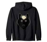 Midnight Wolf Forest Moon Nature Scène Sweat à Capuche