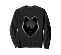 Midnight Wolf Forest Moon Nature Scène Sweatshirt