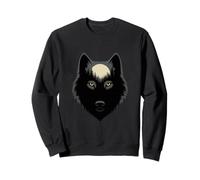 Midnight Wolf Forest Moon Nature Scène Sweatshirt