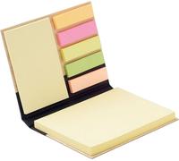 MidOcean - Bloc-notes "Visionbam", notes adhésives, bambou MO1250 (taille unique) (Noir)