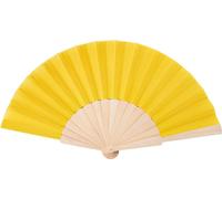 MidOcean - Éventail à main "Fanny Wood", bois MO1127 (Taille unique) (Jaune)