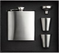 MidOcean - Flasque "Slimmy Flask" Set MO1339 (taille unique) (Argent mat)