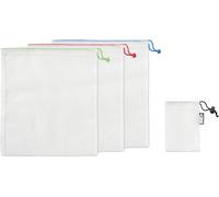 MidOcean - Sac à provisions "Veggie", rPET (polyéthylène téréphtalate recyclé) pack de 3 MO1019 (taille unique) (Blanc)