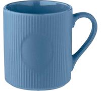 MidOcean - Tasse à café cannelée, céramique, 340ml MO351 (taille unique) (Bleu)