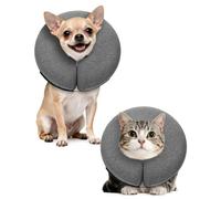 MIDOG Collier conique gonflable pour chien - Alternative douce après une chirurgie - Collier de récupération confortable en forme de beignet pour chiens et chats de petite, moyenne et grande taille