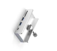 MIDOKSTUA HUBs USB 3.0 à 4 ports avec bloc d'alimentation Adaptateur répartiteur USB type clip multiple Transmission de données rapide Hub USB portable