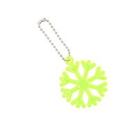 MIDOKSTUA Pendentif réfléchissant en forme de flocon de neige pour enfants avec chaîne de sac à main et pendentif d'avertissement flocon de neige