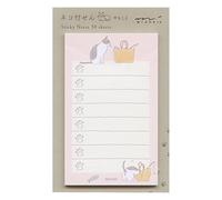 Midori 19092006 Notes adhésives, papier adhésif, faire, motif chat, rose