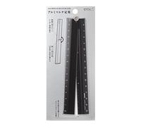Midori 42286006 Règle Midori en aluminium, règle multiple, 30 cm, noir A