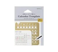 Midori 49100006 Cahier de notes calendrier M Motif bloc mensuel