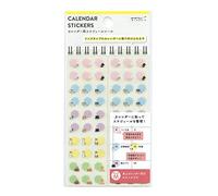 Midori 82600 Autocollant pour carnet de notes / calendrier de bureau M [motif chat]