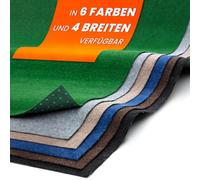 Midori Tapis de pelouse Tapis de Balcon 100 x 100 cm en Gris | Tapis de Gazon Artificiel Robuste et résistant aux intempéries avec plots de Drainage pour Balcon terrasse extérieur