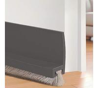 Midslinee 100cm Gris Brosse bas de Porte, Joint de Porte en Silicone, Calfeutrer Bas de Porte, Joint Brosse Isolation Phonique Porte, door seal (gray)