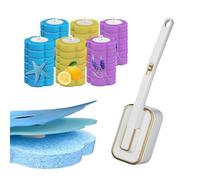 Midslinee Barre de Toilette avec 36 Remplissages, Brosse WC Jetable Recharge, pour Nettoyeur de Toilette, Salle de Bain, évier, Baignoire