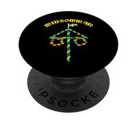 Midsommar Suédois Suède Wicca Paganisme Solstice d'été PopSockets PopGrip Adhésif