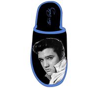 Midsouth Products Chaussons Elvis Presley avec photo noir et blanc, noir et blanc, 10 Women/12.5 Men