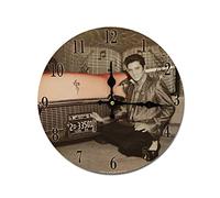 Midsouth Products Elvis Presley Horloge Elvis Devant la Voiture Diamètre 29,8 cm