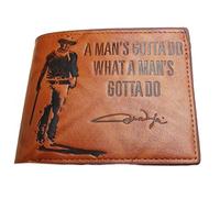Midsouth Products John Wayne Portefeuille en cuir avec boîte de présentation Marron Taille unique, marron, Taille unique