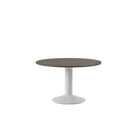 Muuto Table à pied central Midst Dark oiled oak-grey. Ø120 cm