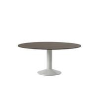 Midst Table de Salle à Manger Ø160 Chêne Huilé Foncé/ Gris
