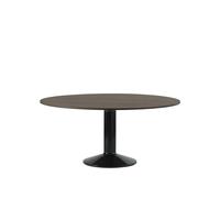 Muuto Table à pied central Midst Dark oiled oak-black. Ø160 cm