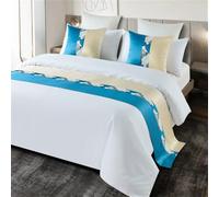 MiDuoHU Chemin de lit de qualité hôtelière, Moderne et Sobre ; Foulard, Drapeau de lit, Cache-Matelas, Coussin, Nappe de Table, Drap de lit, Housse de Matelas(C,Pillowcase(50x50cm)*1)